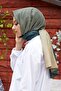 Gradient Pattern Anthracite-Gold Soft Cotton Shawl