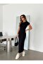 Short Sleeve Basic Dress - Black - 6