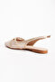 Open Back Pointed Toe Staple Buckle Detail Stylish Ballet Flats Sandals - 8