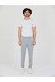 Gray Men's Slim Fit Sweatpants with Elastic Cuffs, Casual Sports Pants with Side Pockets - 4