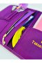 Tablet/Book/Laptop Bag 14 Inch - Frida Cat Pattern/ Purple - 3