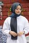 Gradient Pattern Black-Smoked Soft Cotton Shawl - 2