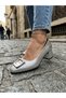 Genuine Leather Square Toe Evening Dress Women's Shoes