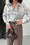 My Fashion Printed Crepe Buttoned Shirt - 5