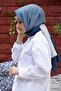 Gradient Pattern Blue-Grey Soft Cotton Shawl - 2