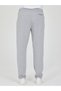Gray Men's Comfortable Fit Sweatpants with Hidden Pockets and Elastic Waist for Casual Sports - 5
