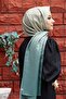 Gradient Pattern Khaki-Cream Soft Cotton Shawl - 2