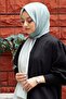 Gradient Pattern Çağla-Taş Soft Cotton Shawl - 3