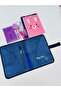 Tablet/Book/Laptop Bag 14 Inch - Colorful Mandala Pattern/ Navy Blue - 4