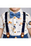 Baby Boy Stylish 3-Piece Set with Straps, Bow Tie, and Shorts - 5