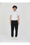 Black Men's Slim Fit Sweatpants with Elastic Cuffs, Casual Sports Pants with Side Pockets - 4