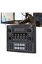 Sound Card V9, Live Broadcast Sound Card, External Stereo Audio Mixer Broadcast Metal Frosted Body E - 4