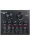 V8 Multifunctional Live Sound Card USB Audio Interface Intelligent Volume Adjustable Audio Mixer Sou