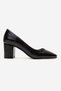 Women's High Heel Shoes Black Crinkled - 2