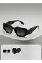 Black Boys Girls Kids Sunglasses Uv400 Geometric Frame Matte Stylish Lightweight Children Eyewear Gift - 4