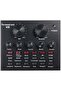 V8 Multifunctional Live Sound Card USB Audio Interface Intelligent Volume Adjustable Audio Mixer Sou
