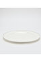 New Bone China 35x35cm White/Silver Platters