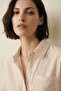 My Fashion Striped Linen Buttoned Shirt - 6
