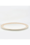 New Bone China 35x2cm White/Gold Platter