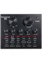 V8 Multifunctional Live Sound Card USB Audio Interface Intelligent Volume Adjustable Audio Mixer Sou