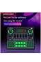Sound Card V9, Live Broadcast Sound Card, External Stereo Audio Mixer Broadcast Metal Frosted Body E - 3