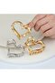 Set of 3 (5.5 cm) Heart Metal Clasps - 2