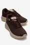 Rubber-Soled Men's Knitwear Sports Shoes Brown
