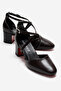 Women's High Heel Shoes Brown Crinkled