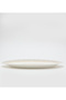 New Bone China 31x2cm White/Silver Platter - 3