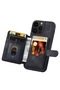 iPhone 13 (6.1 Inch) Compatible Leather Case with Magnetic Wallet and Card Holder Stand - 4