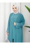 Plus Size Collar Stone-Embellished Three-Piece Set