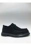 Genuine Leather Nubuck Casual Black Lace-Up Men's Shoes - 2