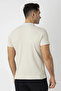 Cotton Pique Waffle Polo Collar T-Shirt Cream 7152-02 - 3