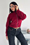 Women's Crop Scuba Fabric Jacket – Zippered Stand Collar Short Jacket - 3