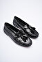 Caren Wrinkled Patent Leather Hand-Stitched Tpu Non-Slip Sole Daily Moccasin Loafer - 3