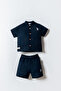 Baby Boy Navy Blue Shorts Set