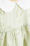 Baby Girl Linen Dress 100% Cotton Lined Breathable Natural Fabric with Bow Detail - 4