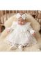 Orkide Lace 4-Piece Organic Mevlüt Special Day Set Newborn Baby Girl 100% Cotton