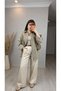 Women's Striped Oversize Shirt Long Sleeve Relaxed Fit Stylish Shirt - 4