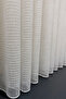 Striped Linen Tulle Curtain Without Seams, Off-White Skirted Tulle Curtain Without Leads, No Ironing Required - 6