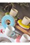 Donut 6-Person Porcelain Double Coffee Cup Set - 2