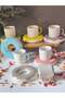 Donut 6-Person Porcelain Double Coffee Cup Set - 5