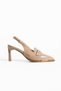 Aura Women's Genuine Leather Mink Patent Leather Thin Heeled Pointed Toe Shoes - 3