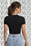 Look Big Funny Printed Cotton Lycra Slim Fit Short Sleeve Crew Neck Bodysuit - 2