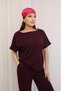 Premium Modal Fabric Boat Neck Wide Leg Pants Set – Summer Comfortable Fit Stylish Two-Piece Set - 4