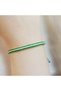 Green and White Fan Bracelet - Macrame Bracelet - Gift Bracelet - Rope Bracelet - Knitted Bracelet - 7