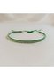 Green and White Fan Bracelet - Macrame Bracelet - Gift Bracelet - Rope Bracelet - Knitted Bracelet - 5