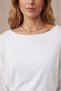 Women's Boat Neck Batwing Long Sleeve Flowy Stretchy Bodysuit White - 8