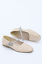Int 501 Flat Sole Ballerinas with Stone Buckle - 3