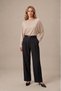 Women's Boat Neck Batwing Long Sleeve Flowy Stretchy Bodysuit Beige